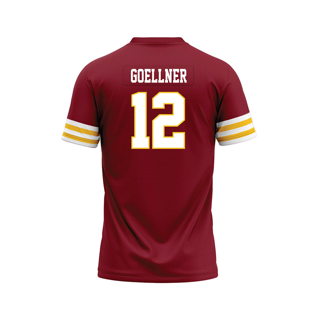 Iowa State - NCAA Football : Braden Goellner - Cardinal Premium Football Jersey-1