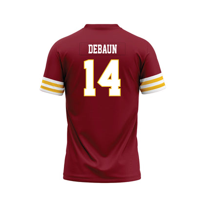 Iowa State - NCAA Football : Drake DeBaun - Cardinal Premium Football Jersey-1