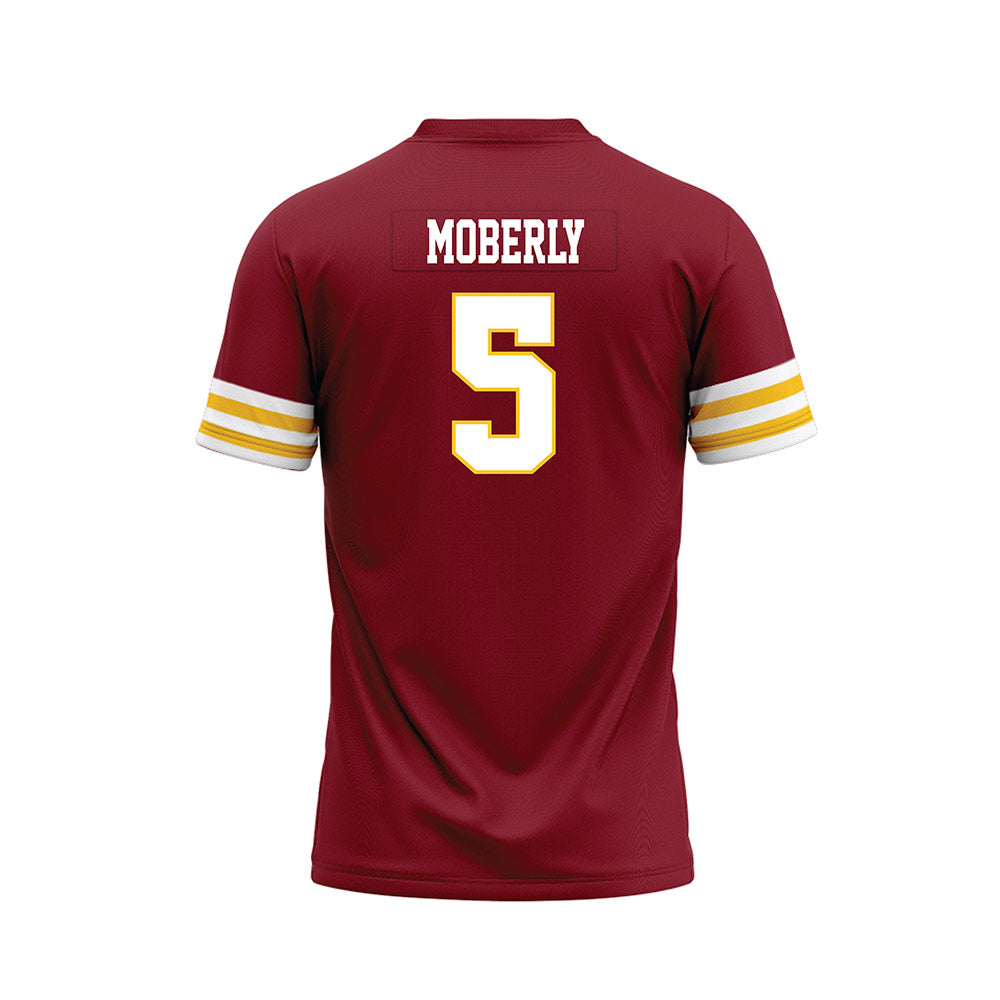 Iowa State - NCAA Football : Connor Moberly - Cardinal Premium Football Jersey