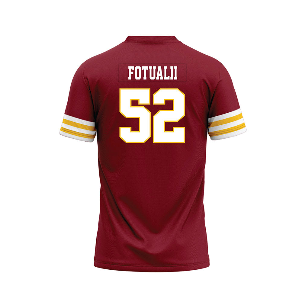 Iowa State - NCAA Football : Kingston Fotualii - Cardinal Premium Football Jersey-1