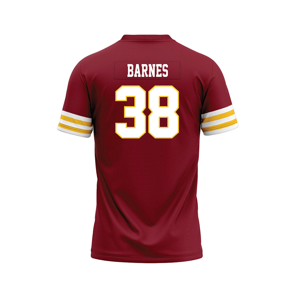 Iowa State - NCAA Football : Amiri Barnes - Cardinal Premium Football Jersey-1