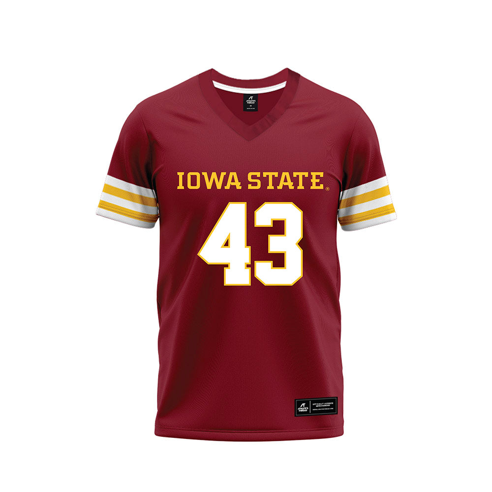 Iowa State - NCAA Football : Caden Matson - Cardinal Premium Football Jersey