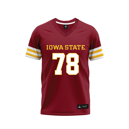 Iowa State - NCAA Football : DeAndre Carter - Cardinal Premium Football Jersey-0