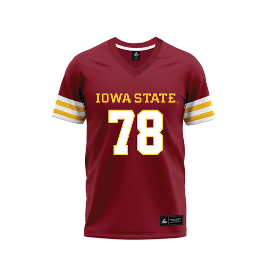 Iowa State - NCAA Football : DeAndre Carter - Cardinal Premium Football Jersey-0
