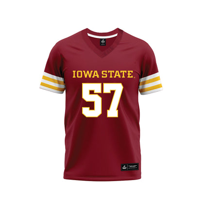 Iowa State - NCAA Football : Ajibola Afuye - Cardinal Premium Football Jersey-0
