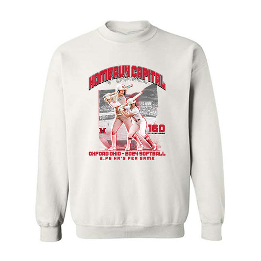 Miami of Ohio - Softball Alumni : Homerun Capital of America - Crewneck Sweatshirt
