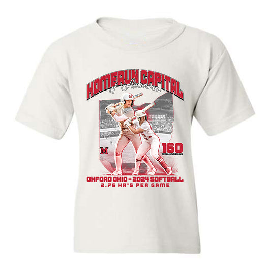 Miami of Ohio - Softball Alumni : Homerun Capital of America - Youth T-Shirt