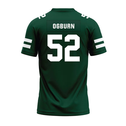 Ohio - NCAA Football : Nolan Ogburn - Green Football Jersey-1
