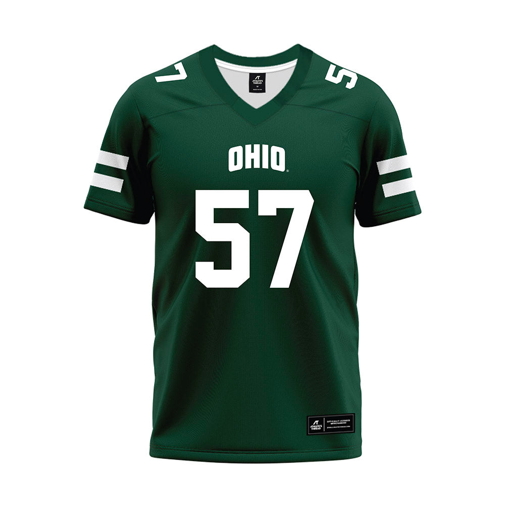 Ohio - NCAA Football : Nathan Hale - Green Football Jersey-0