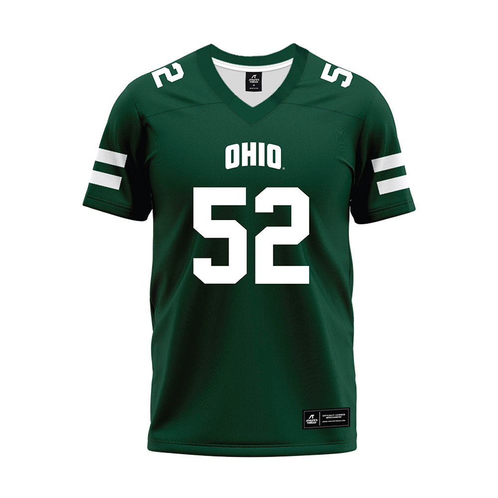 Ohio - NCAA Football : Nolan Ogburn - Green Football Jersey-0