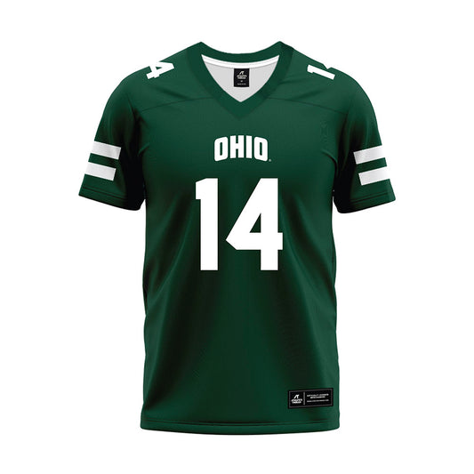 Ohio - NCAA Football : Marcus Cain - Green Football Jersey-0