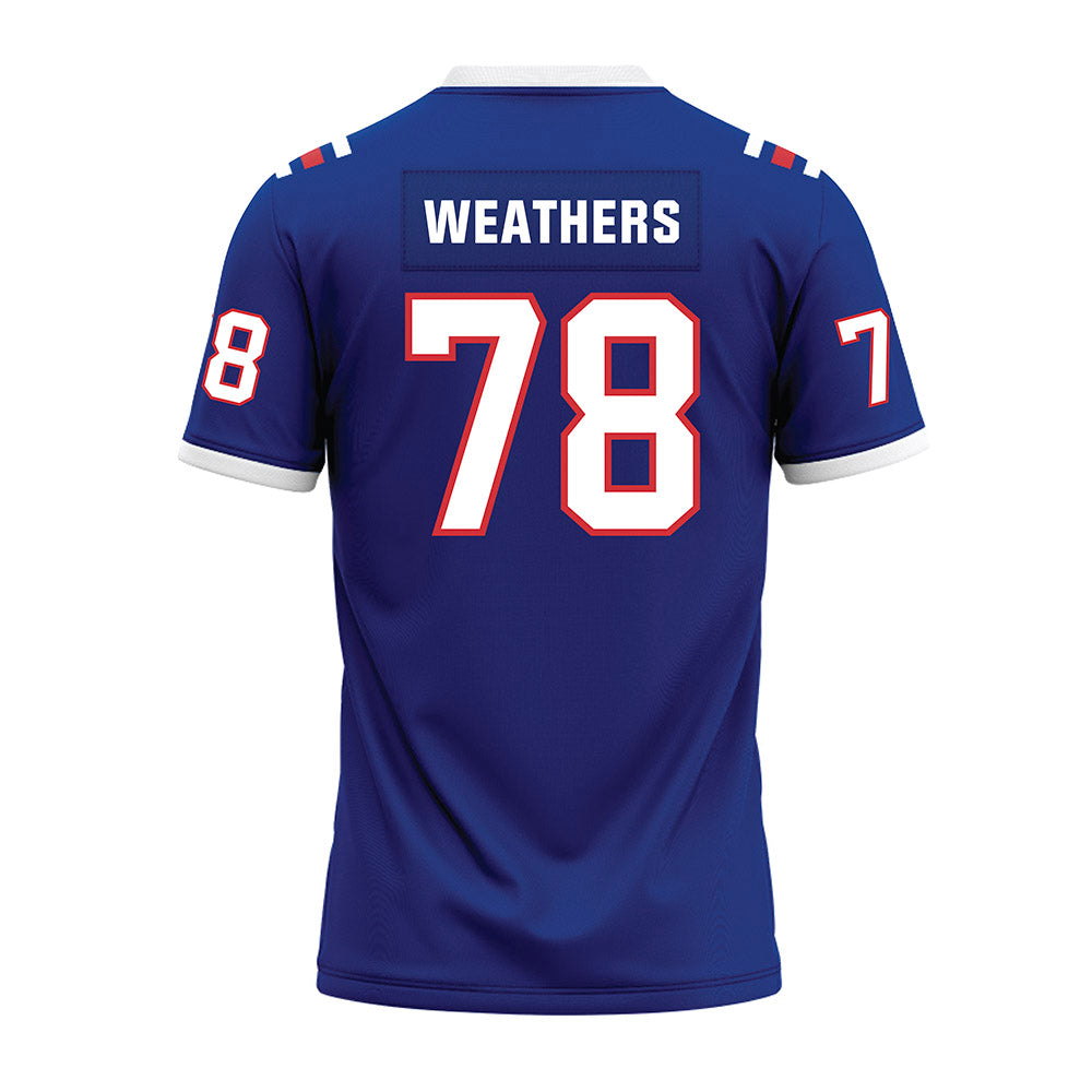 LA Tech - NCAA Football : Bryson Weathers - Premium Football Jersey-1