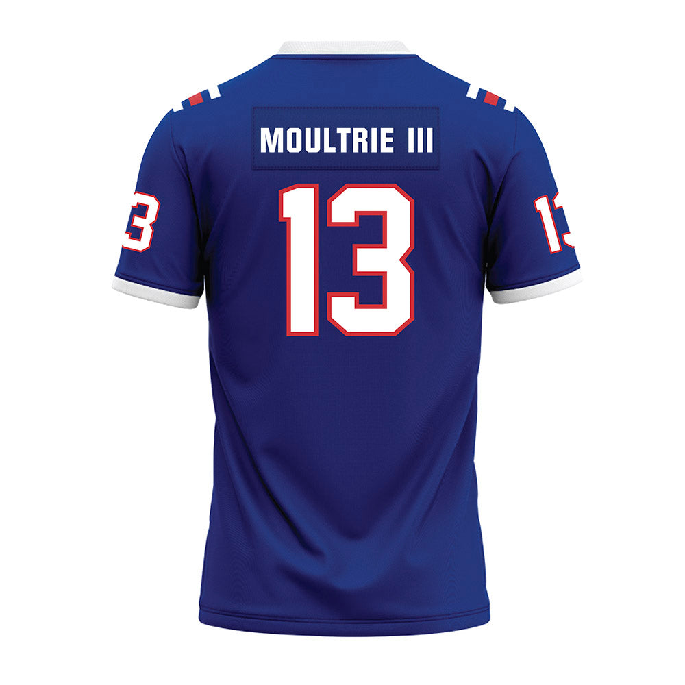 LA Tech - NCAA Football : Marcus Moultrie III - Premium Football Jersey-1