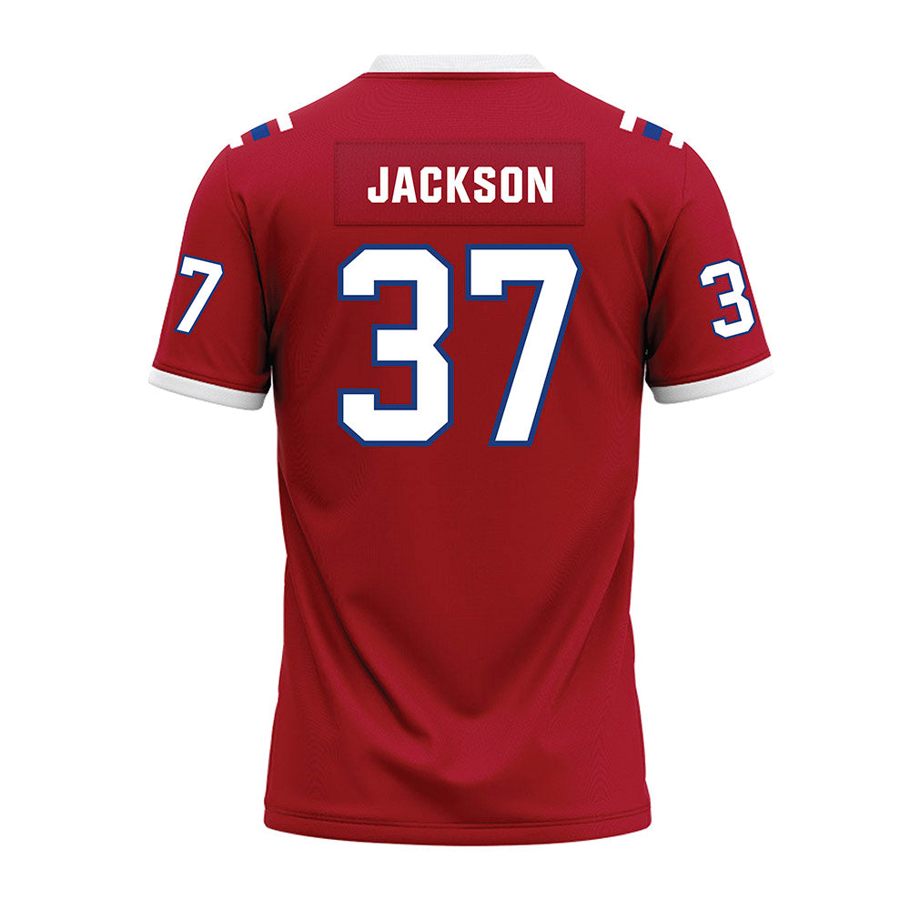 LA Tech - NCAA Football : Zachary Jackson - Red Premium Football Jersey-1