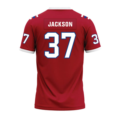 LA Tech - NCAA Football : Zachary Jackson - Red Premium Football Jersey-1