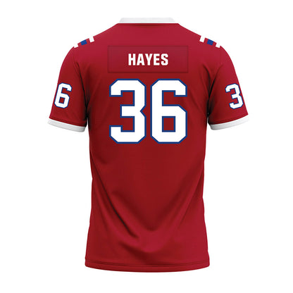 LA Tech - NCAA Football : Zander Hayes - Red Premium Football Jersey-1