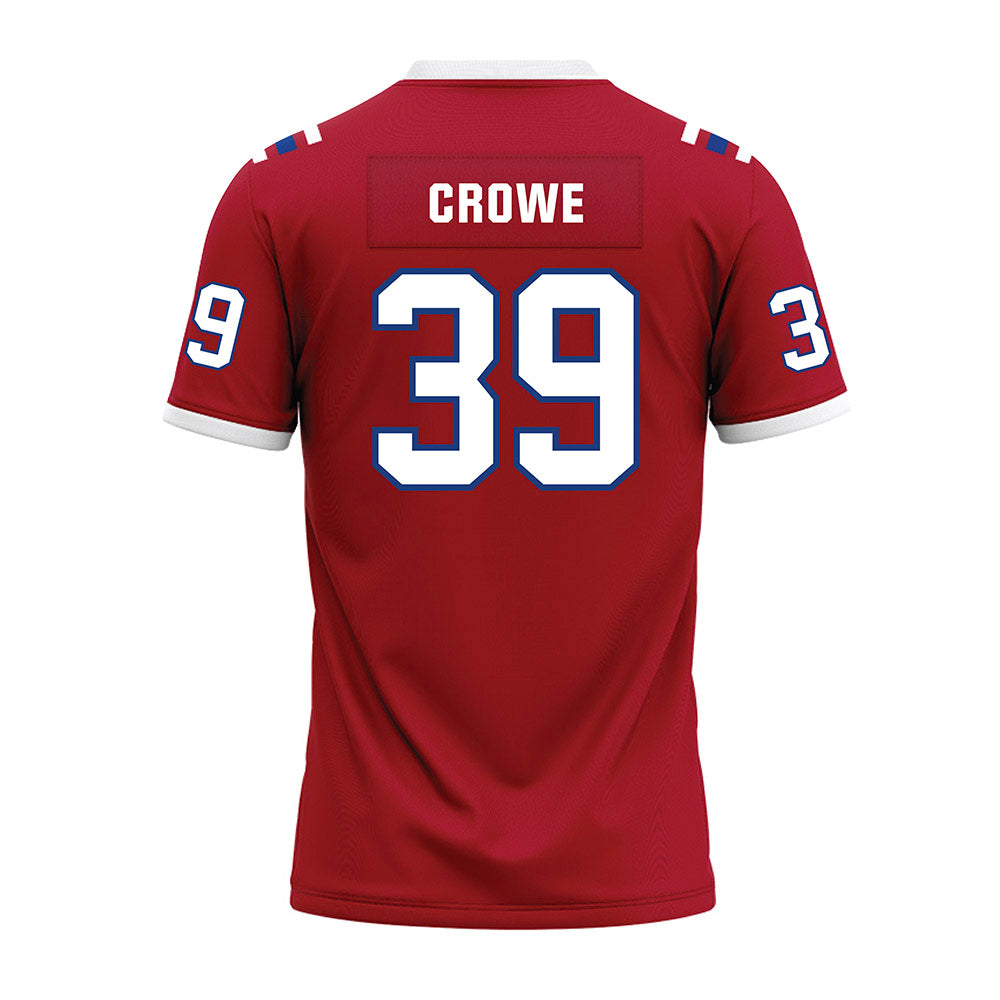 LA Tech - NCAA Football : Jacoryian Crowe - Red Premium Football Jersey-1