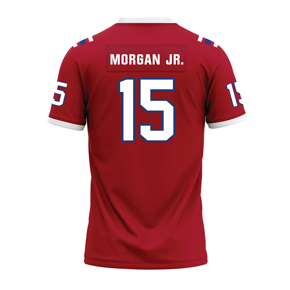 LA Tech - NCAA Football : Franklin Morgan Jr. - Red Premium Football Jersey-1