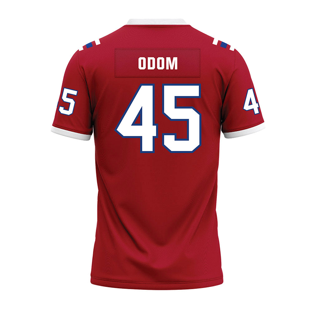 LA Tech - NCAA Football : Jeriamiah Odom - Red Premium Football Jersey-1