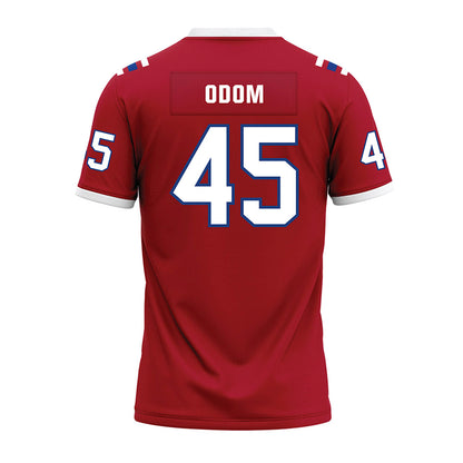 LA Tech - NCAA Football : Jeriamiah Odom - Red Premium Football Jersey-1