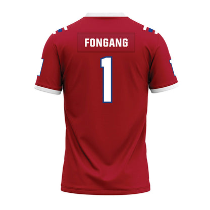 LA Tech - NCAA Football : Sam Fongang - Red Premium Football Jersey-1