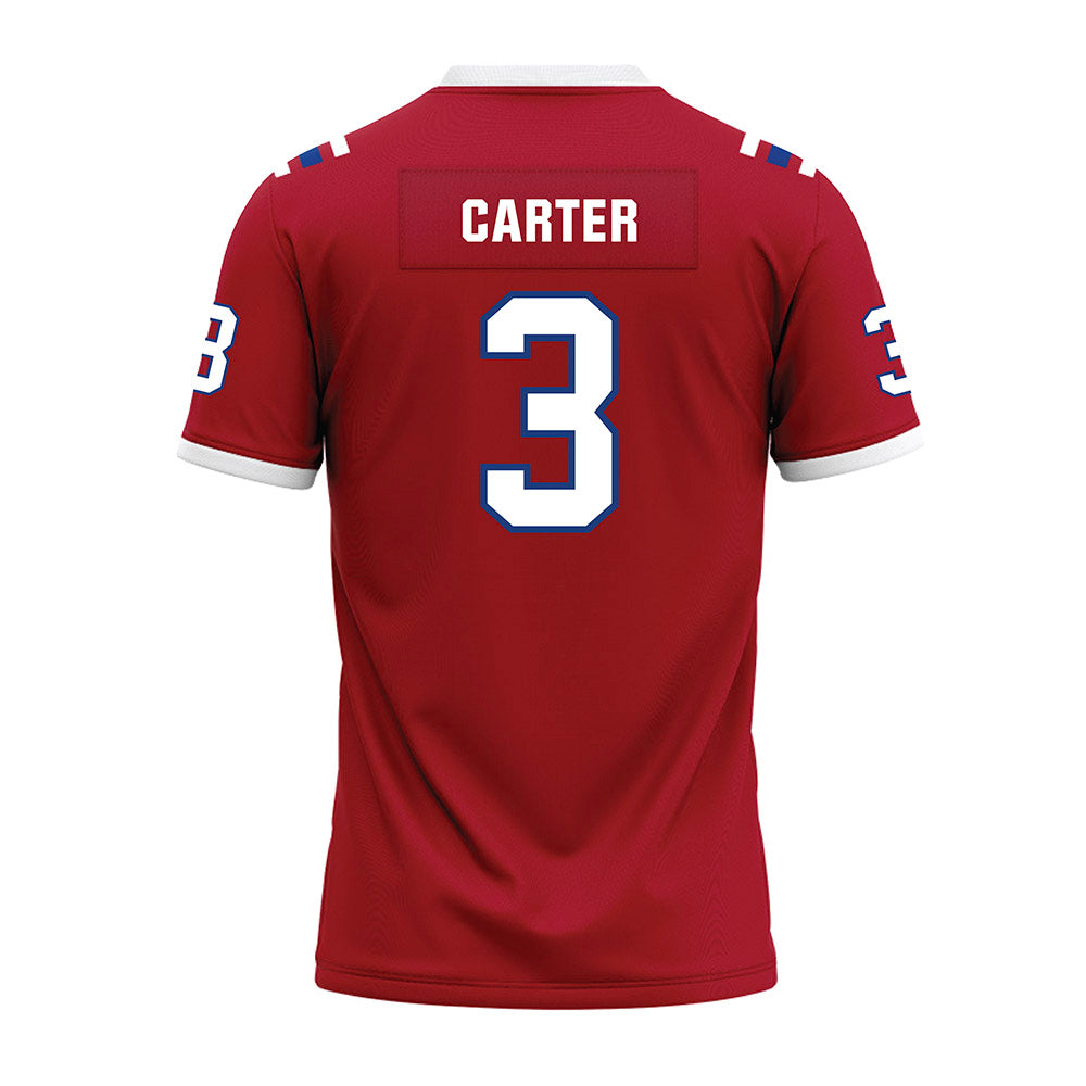 LA Tech - NCAA Football : Kameron Carter - Red Premium Football Jersey-1