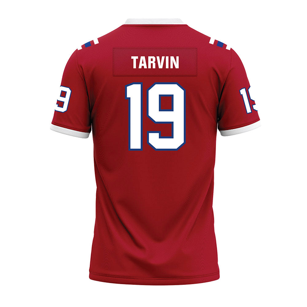 LA Tech - NCAA Football : John Tarvin - Red Premium Football Jersey-1