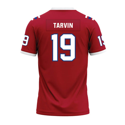 LA Tech - NCAA Football : John Tarvin - Red Premium Football Jersey-1