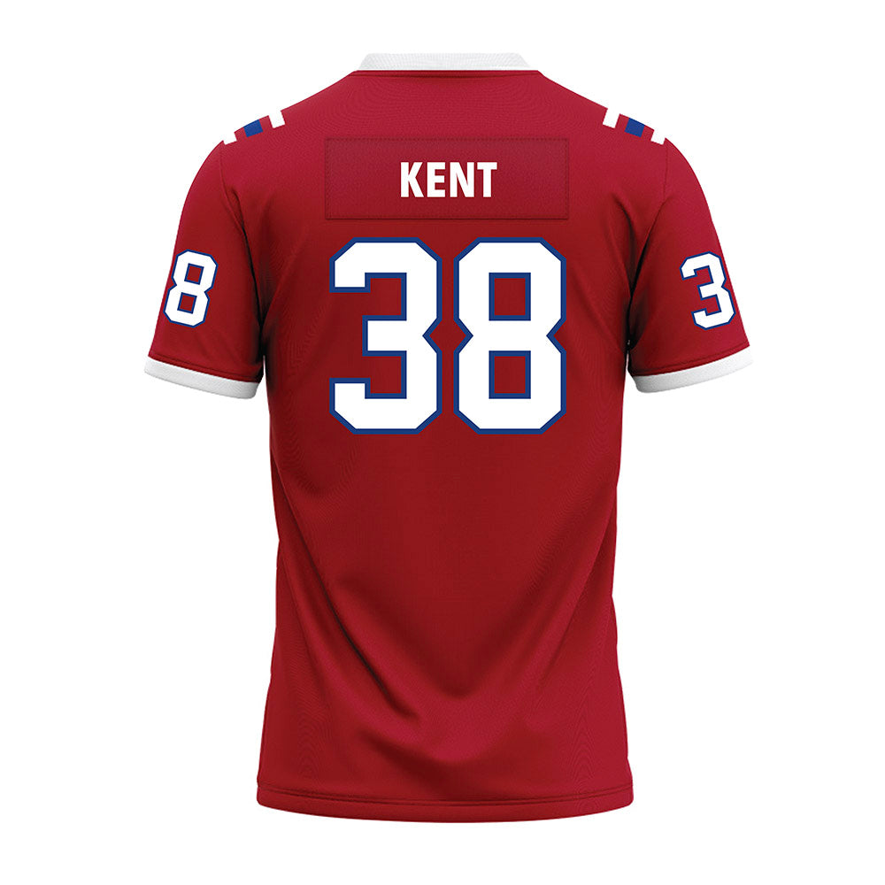 LA Tech - NCAA Football : Kaegank Kent - Red Premium Football Jersey-1