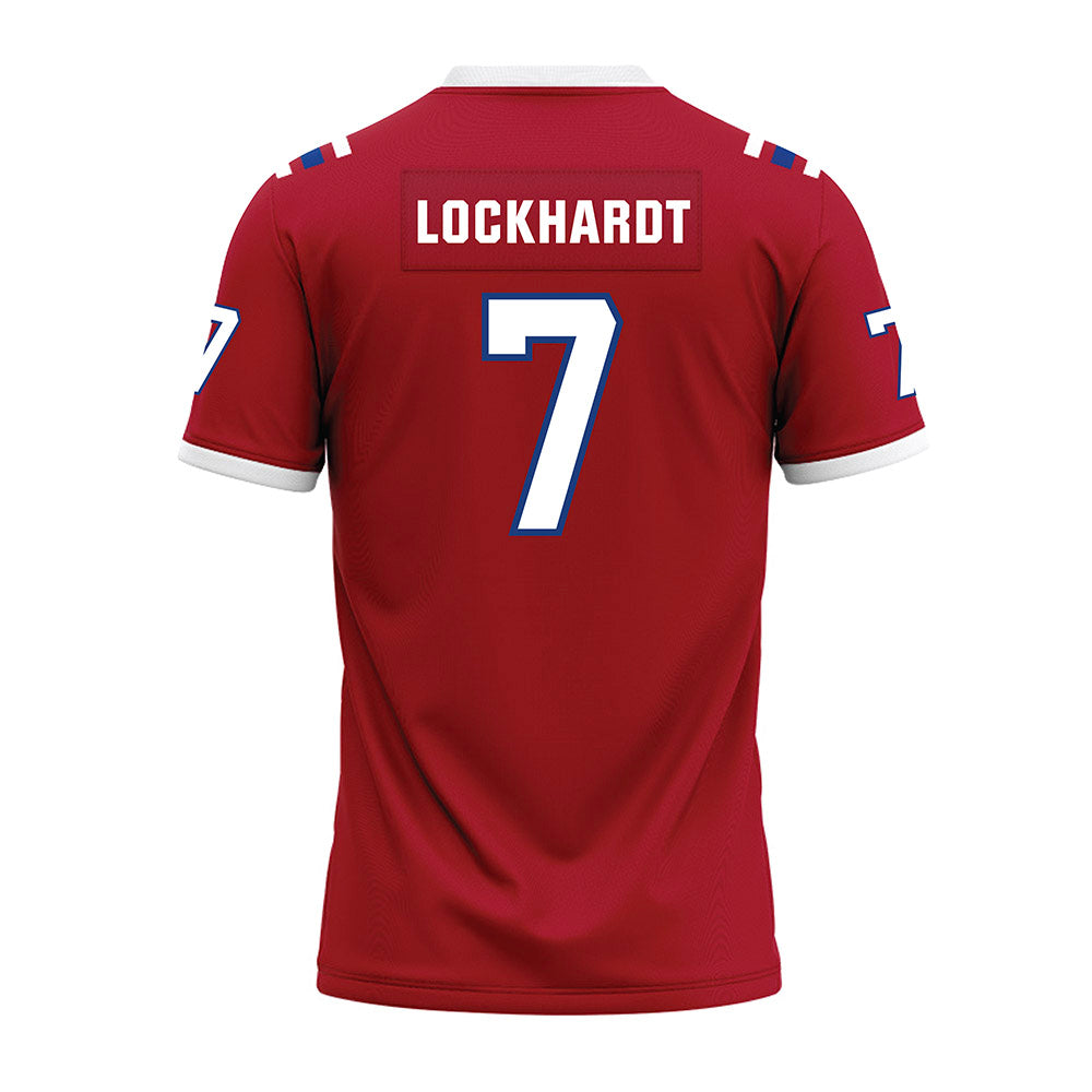 LA Tech - NCAA Football : Janard Lockhardt - Red Premium Football Jersey-1
