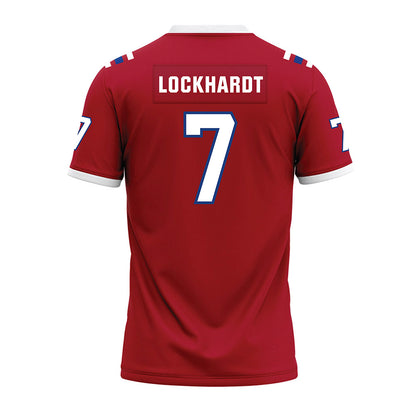 LA Tech - NCAA Football : Janard Lockhardt - Red Premium Football Jersey-1