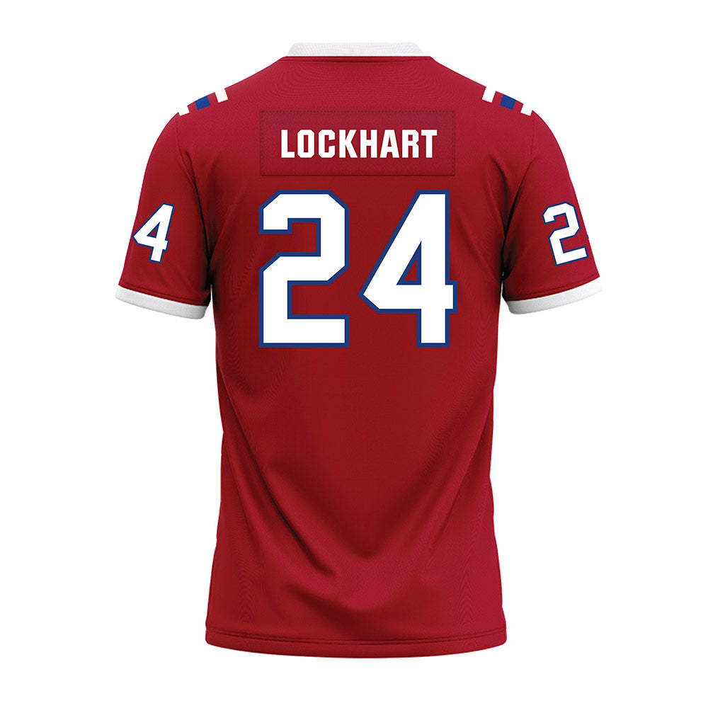 LA Tech - NCAA Football : Javari Lockhart - Red Premium Football Jersey-1