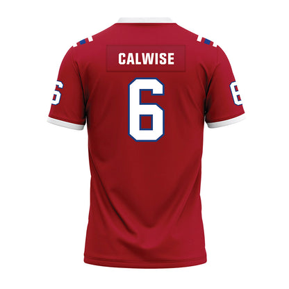 LA Tech - NCAA Football : Marcus Calwise - Red Premium Football Jersey-1