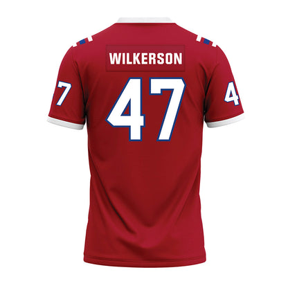 LA Tech - NCAA Football : Jay Wilkerson - Red Premium Football Jersey-1