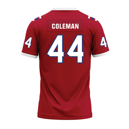 LA Tech - NCAA Football : Kaleb Coleman - Red Premium Football Jersey-1