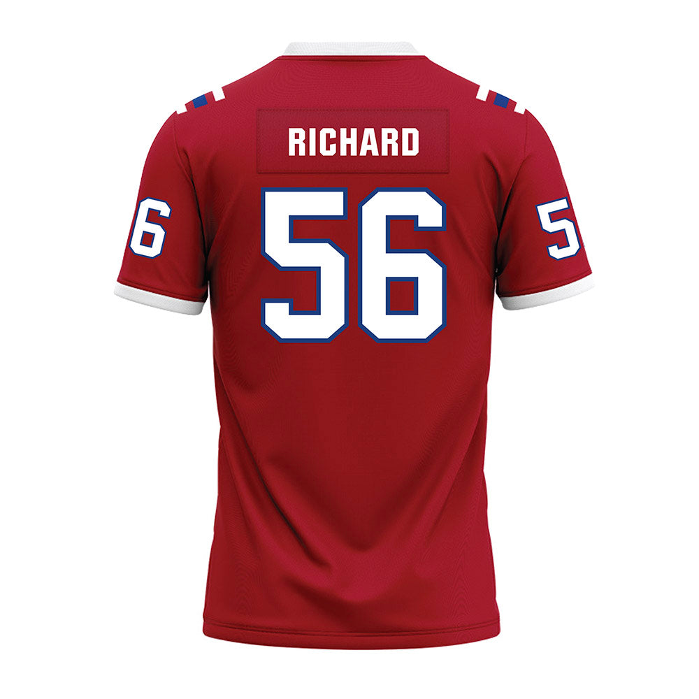 LA Tech - NCAA Football : Andrew Richard - Red Premium Football Jersey-1