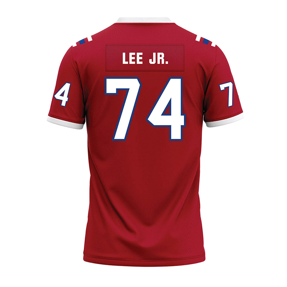 LA Tech - NCAA Football : Jamon Lee Jr. - Red Premium Football Jersey-1