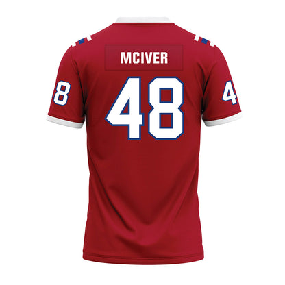 LA Tech - NCAA Football : Kaden McIver - Red Premium Football Jersey-1