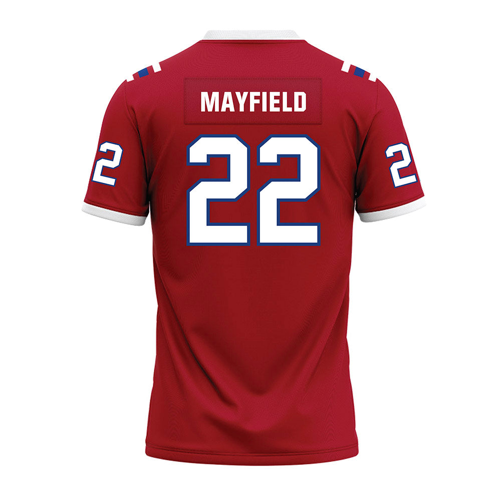 LA Tech - NCAA Football : Jadon Mayfield - Red Premium Football Jersey-1