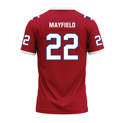 LA Tech - NCAA Football : Jadon Mayfield - Red Premium Football Jersey-1