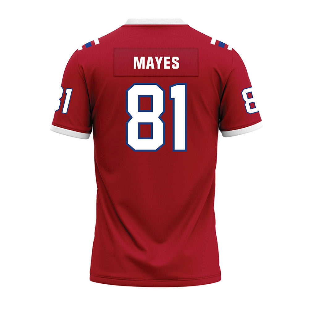 LA Tech - NCAA Football : William Mayes - Red Premium Football Jersey-1