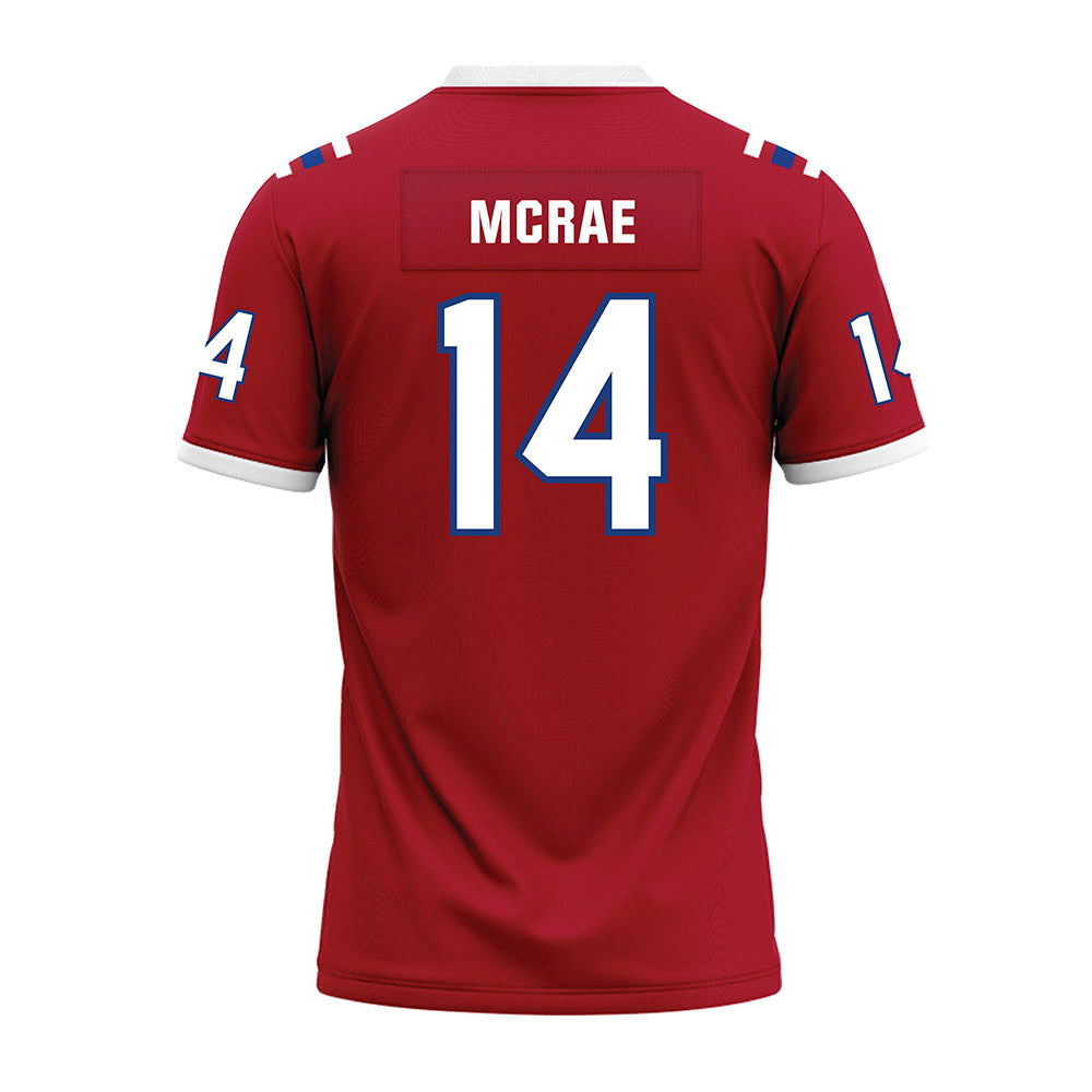 LA Tech - NCAA Football : Jordan Mcrae - Red Premium Football Jersey-1