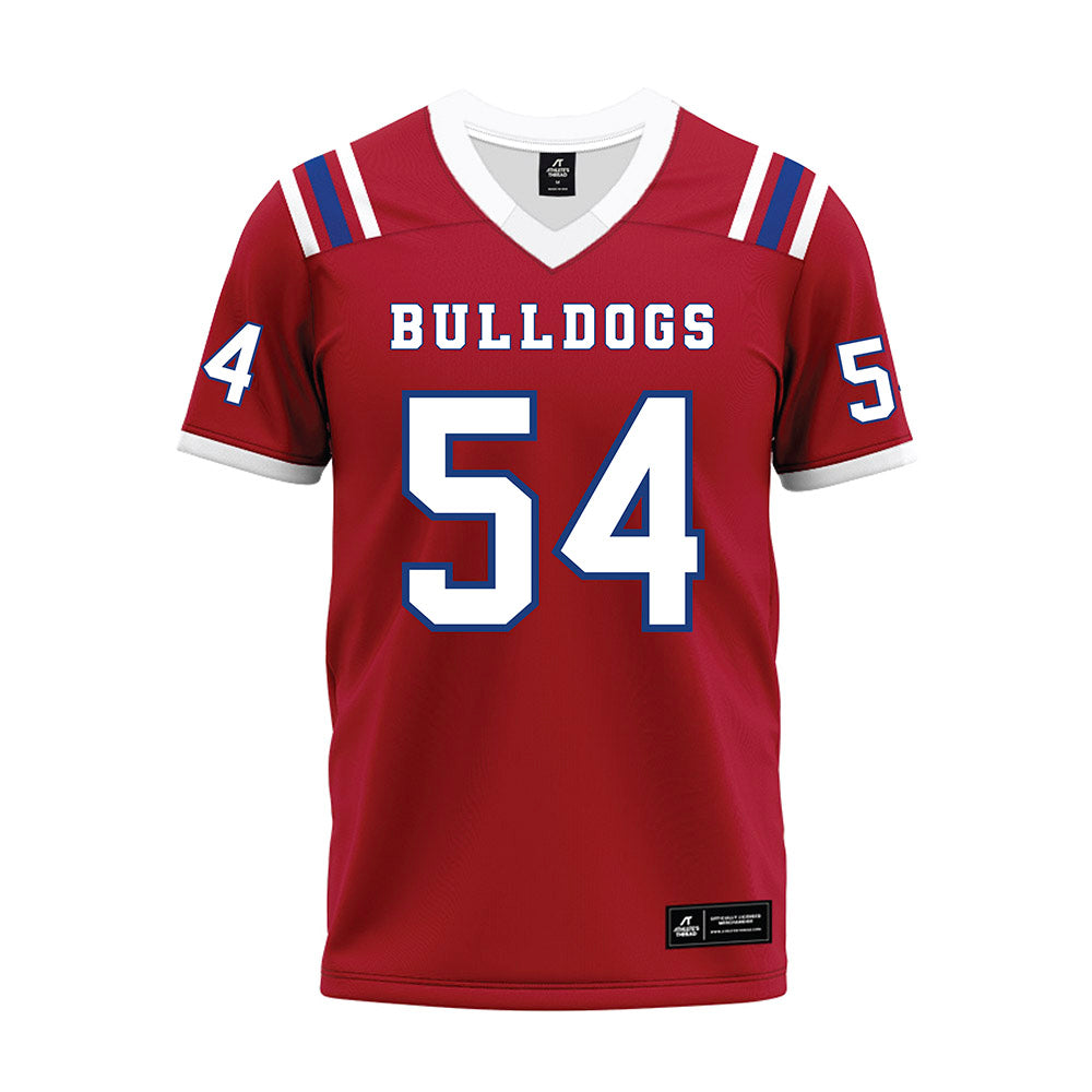 LA Tech - NCAA Football : Toby Mealer - Red Premium Football Jersey-0