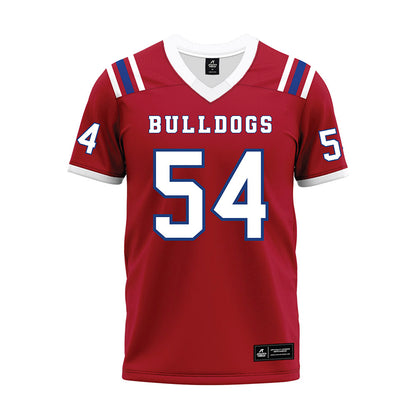 LA Tech - NCAA Football : Toby Mealer - Red Premium Football Jersey-0