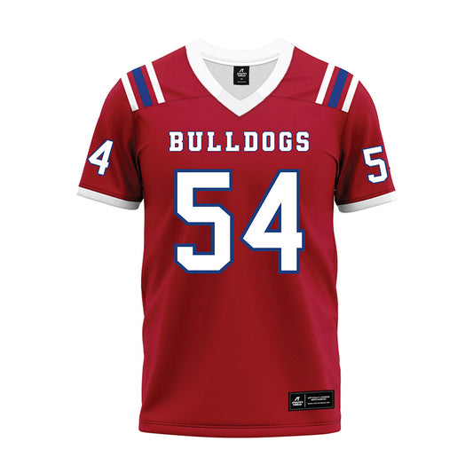 LA Tech - NCAA Football : Toby Mealer - Red Premium Football Jersey-0