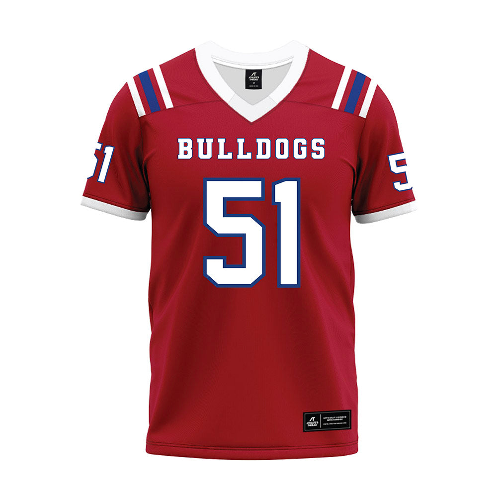 LA Tech - NCAA Football : Amery Edwards - Red Premium Football Jersey-0