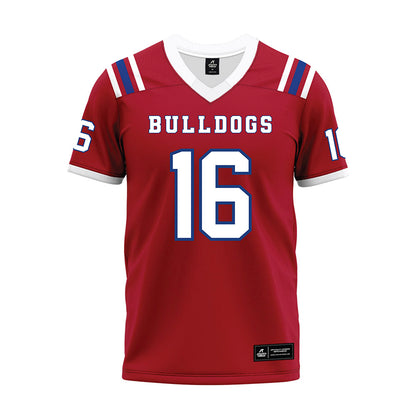 LA Tech - NCAA Football : Taeden Rogers - Red Premium Football Jersey-0