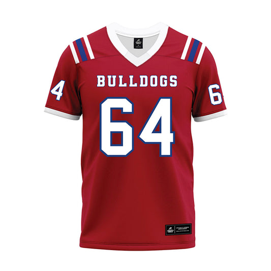 LA Tech - NCAA Football : Jake Acklin - Red Premium Football Jersey