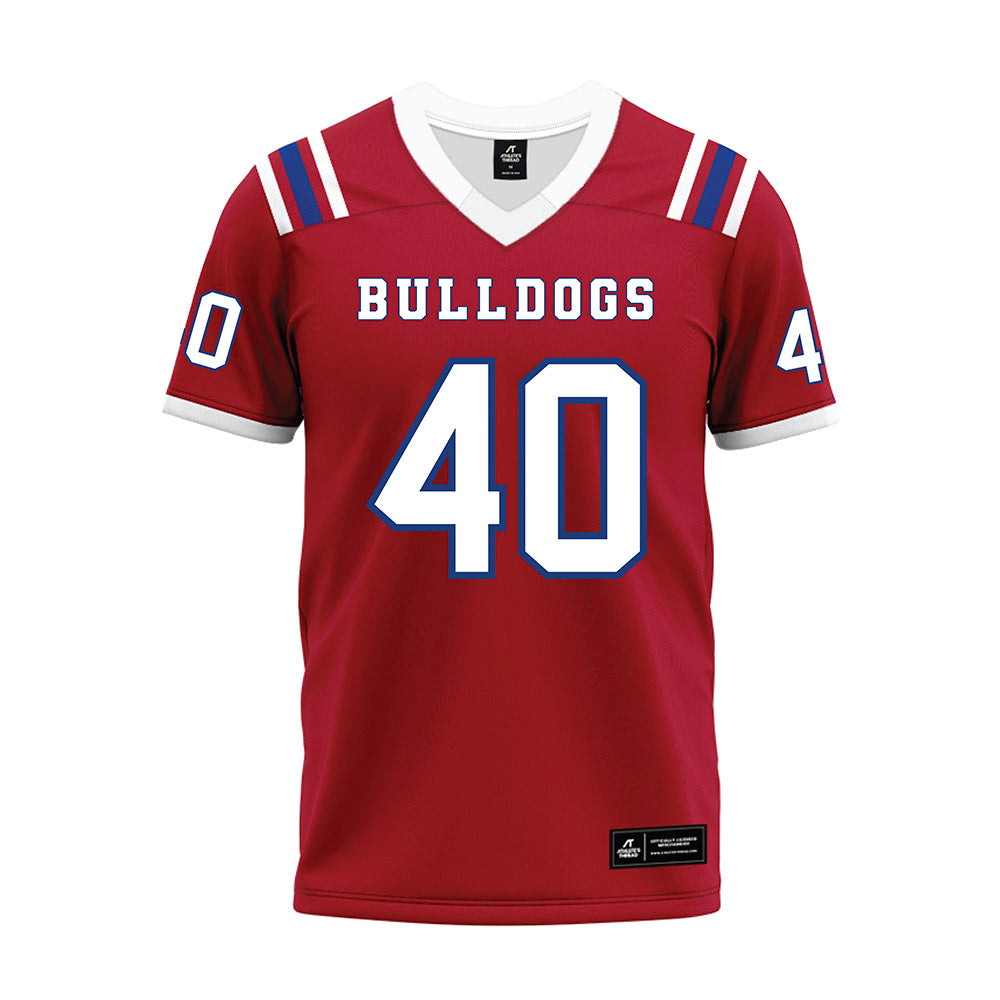 LA Tech - NCAA Football : Ayden Combs - Red Premium Football Jersey-0