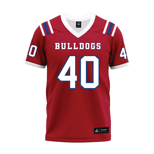 LA Tech - NCAA Football : Ayden Combs - Red Premium Football Jersey-0